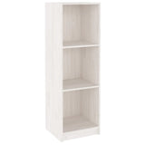 NNEVL Book Cabinet/Room Divider White 36x33x110 cm Solid Pinewood