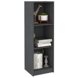 NNEVL Book Cabinet/Room Divider Grey 36x33x110 cm Solid Pinewood