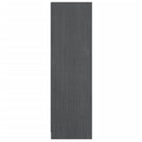 NNEVL Book Cabinet/Room Divider Grey 36x33x110 cm Solid Pinewood