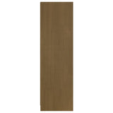 NNEVL Book Cabinet/Room Divider Honey Brown Solid Pinewood
