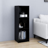 NNEVL Book Cabinet/Room Divider Black 36x33x110 cm Solid Pinewood