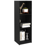 NNEVL Book Cabinet/Room Divider Black 36x33x110 cm Solid Pinewood