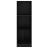 NNEVL Book Cabinet/Room Divider Black 36x33x110 cm Solid Pinewood