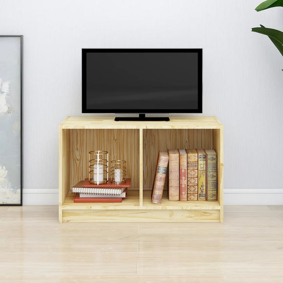 NNEVL TV Cabinet 70x33x42 cm Solid Pinewood