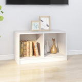 NNEVL TV Cabinet White 70x33x42 cm Solid Pinewood