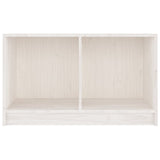 NNEVL TV Cabinet White 70x33x42 cm Solid Pinewood