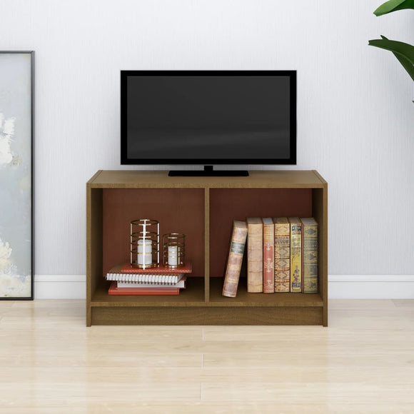 NNEVL TV Cabinet Honey Brown 70x33x42 cm Solid Pinewood