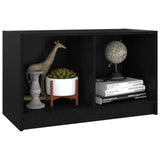 NNEVL TV Cabinet Black 70x33x42 cm Solid Pinewood