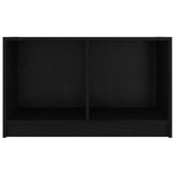 NNEVL TV Cabinet Black 70x33x42 cm Solid Pinewood
