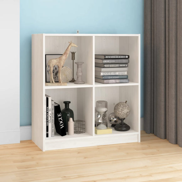 NNEVL Sideboard White 70x33x76 cm Solid Pinewood