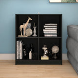 NNEVL Sideboard Black 70x33x76 cm Solid Pinewood