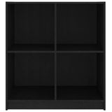 NNEVL Sideboard Black 70x33x76 cm Solid Pinewood