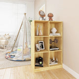 NNEVL Book Cabinet 70x33x110 cm Solid Pinewood