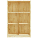 NNEVL Book Cabinet 70x33x110 cm Solid Pinewood