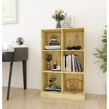 NNEVL Book Cabinet 70x33x110 cm Solid Pinewood