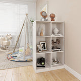 NNEVL Book Cabinet White 70x33x110 cm Solid Pinewood