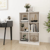 NNEVL Book Cabinet White 70x33x110 cm Solid Pinewood