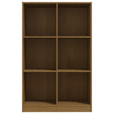 NNEVL Book Cabinet Honey Brown 70x33x110 cm Solid Pinewood