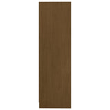 NNEVL Book Cabinet Honey Brown 70x33x110 cm Solid Pinewood