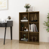 NNEVL Book Cabinet Honey Brown 70x33x110 cm Solid Pinewood