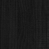 NNEVL Book Cabinet Black 70x33x110 cm Solid Pinewood