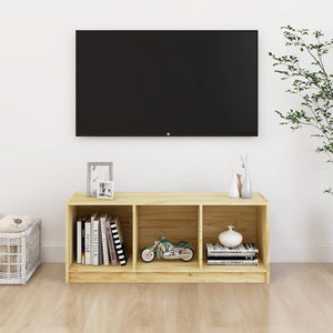 NNEVL TV Cabinet 104x33x41 cm Solid Pinewood