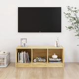 NNEVL TV Cabinet 104x33x41 cm Solid Pinewood