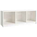 NNEVL TV Cabinet White 104x33x41 cm Solid Pinewood