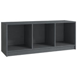 NNEVL TV Cabinet Grey 104x33x41 cm Solid Pinewood