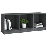 NNEVL TV Cabinet Grey 104x33x41 cm Solid Pinewood