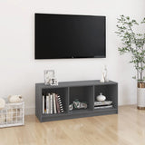 NNEVL TV Cabinet Grey 104x33x41 cm Solid Pinewood