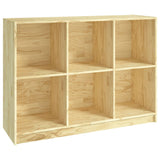 NNEVL Book Cabinet 104x33x76 cm Solid Pinewood
