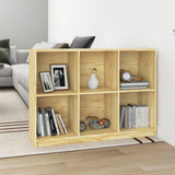 NNEVL Book Cabinet 104x33x76 cm Solid Pinewood