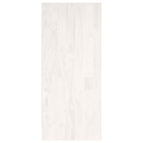 NNEVL Book Cabinet White 104x33x76 cm Solid Pinewood