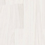 NNEVL Book Cabinet White 104x33x76 cm Solid Pinewood