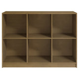 NNEVL Book Cabinet Honey Brown 104x33x76 cm Solid Pinewood