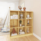 NNEVL Book Cabinet/Room Divider 104x33.5x110 cm Solid Pinewood