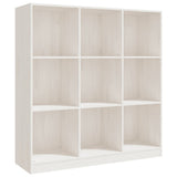 NNEVL Book Cabinet/Room Divider White 104x33.5x110 cm Solid Pinewood