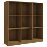 NNEVL Book Cabinet/Room Divider Honey Brown 104x33.5x110 cm Pinewood