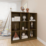 NNEVL Book Cabinet/Room Divider Honey Brown 104x33.5x110 cm Pinewood