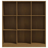 NNEVL Book Cabinet/Room Divider Honey Brown 104x33.5x110 cm Pinewood