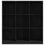 NNEVL Book Cabinet/Room Divider Black 104x33.5x110 cm Solid Pinewood