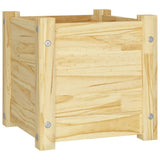 NNEVL Garden Planters 2 pcs 31x31x31 cm Solid Pinewood