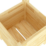 NNEVL Garden Planters 2 pcs 31x31x31 cm Solid Pinewood