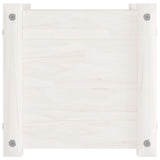 NNEVL Garden Planter White 31x31x31 cm Solid Pinewood
