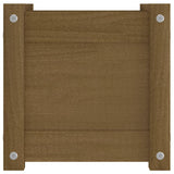 NNEVL Garden Planter Honey Brown 31x31x31 cm Solid Pinewood