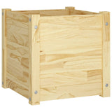 NNEVL Garden Planters 2 pcs 40x40x40 cm Solid Pinewood