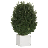 NNEVL Garden Planter White 40x40x40 cm Solid Pinewood