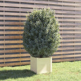 NNEVL Garden Planter White 40x40x40 cm Solid Pinewood