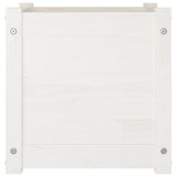 NNEVL Garden Planters 2 pcs White 40x40x40 cm Solid Pinewood